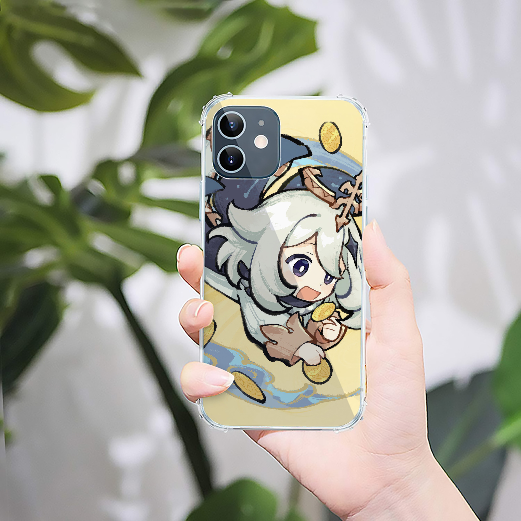 げんし神 genshin 【iPhone 12シリーズ対応】透明スマホケース（クリアソフトケース）